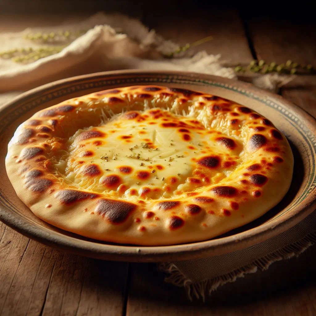 Golden pan-fried mbeju de queso, a cassava and cheese flatbread