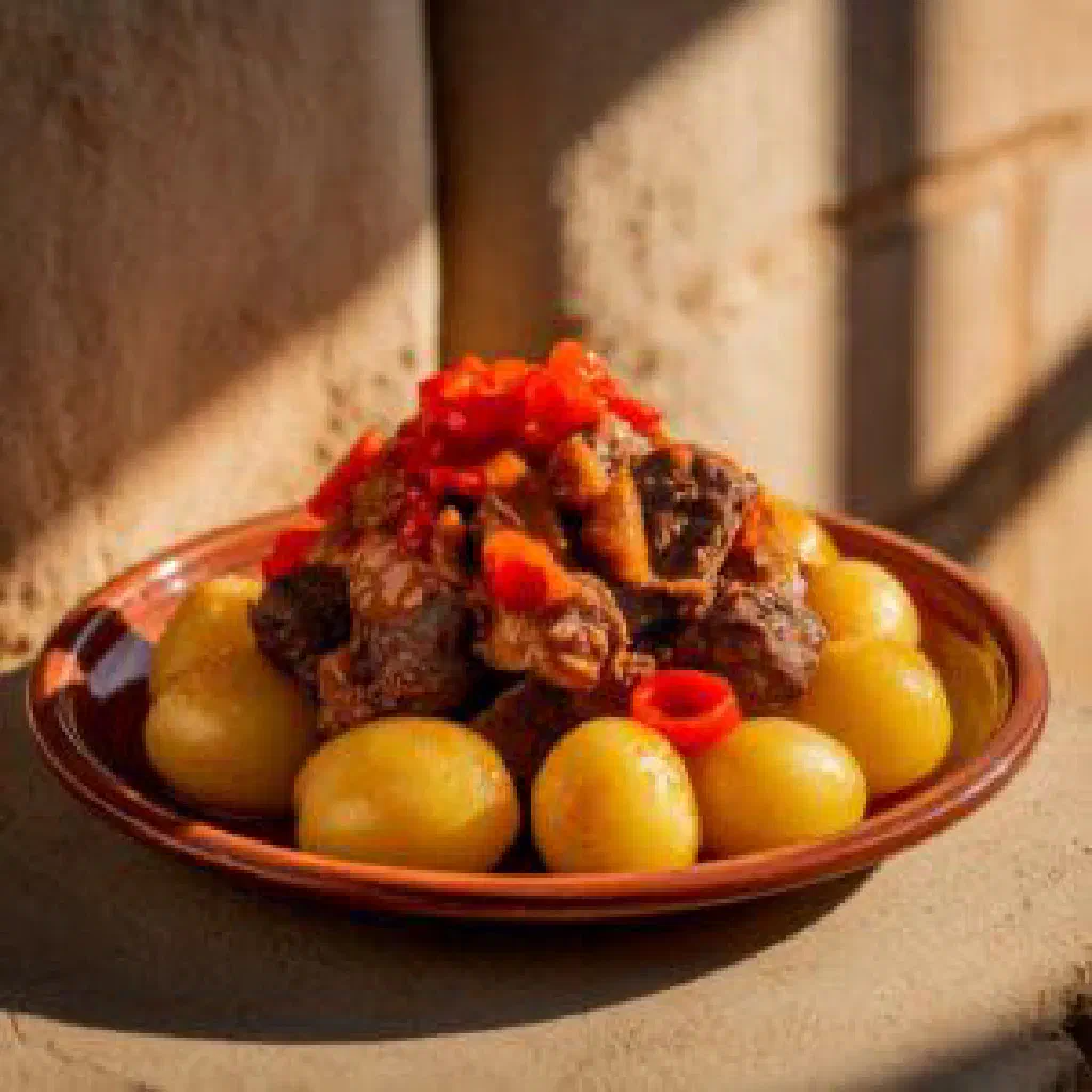 Golden pan-fried Malaya Dorada served with fresh vegetables