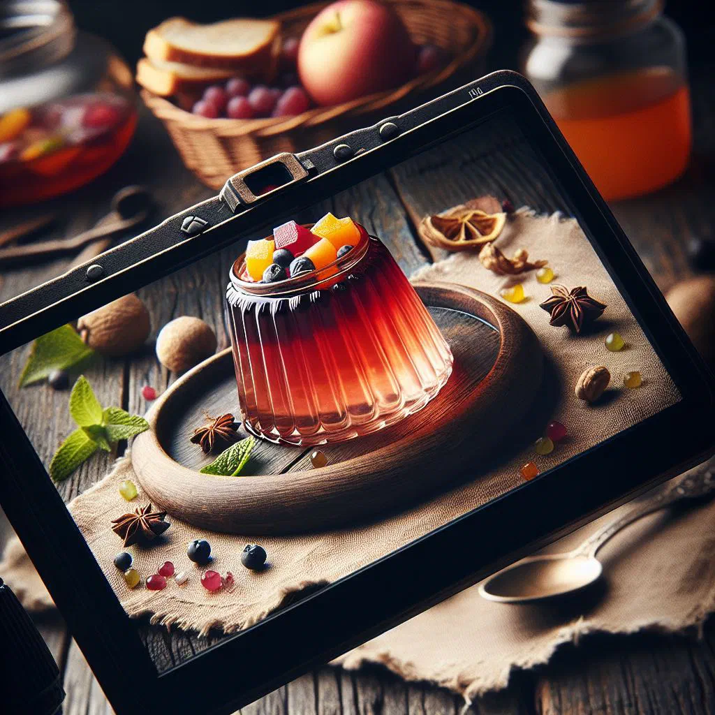 Bowl of fruity Russian kiselj dessert garnished with fresh berries