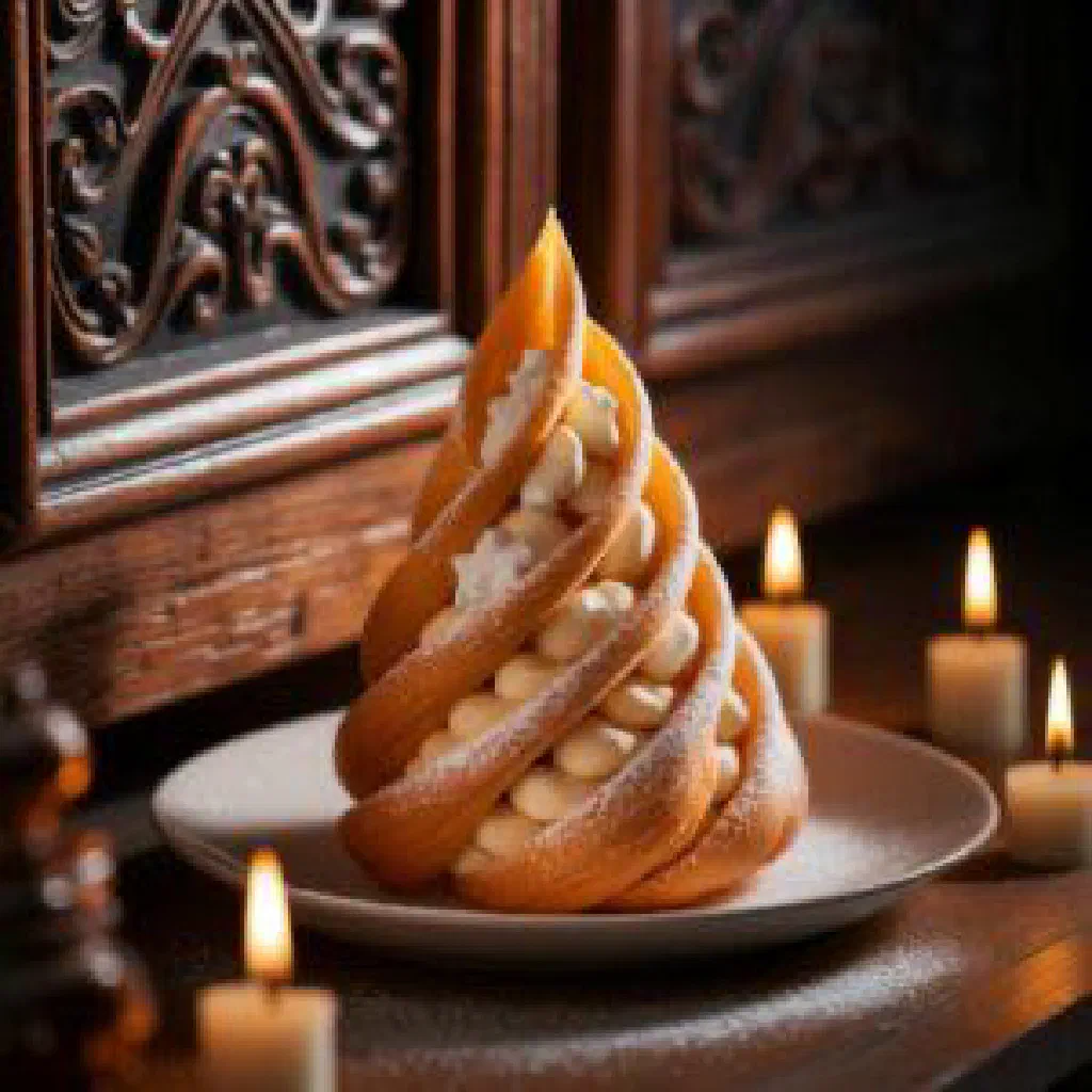 Golden baked vol-au-vent puff pastry cases filled with a savoury meat and mushroom mixture