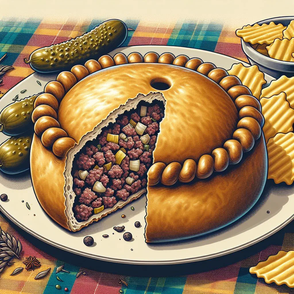 Golden Forfar bridie pastries filled with beef and onions