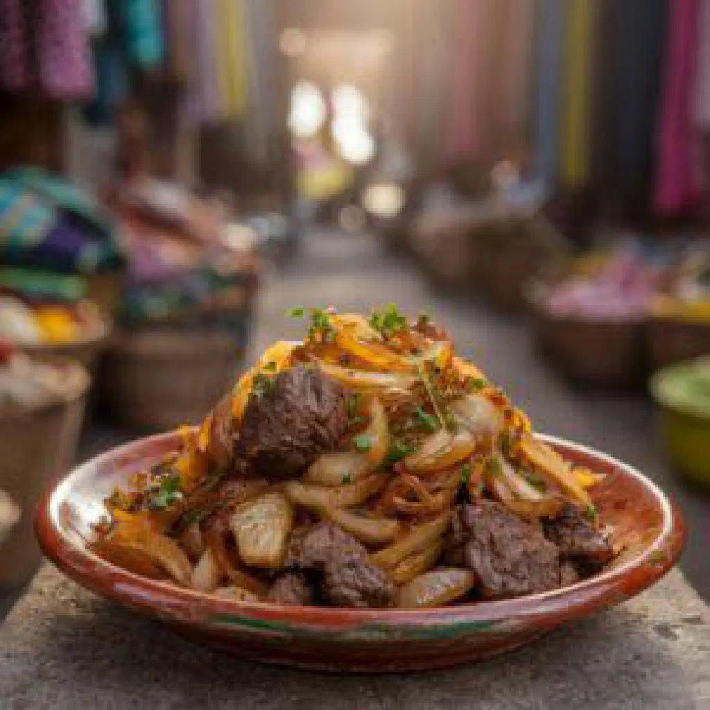 Senegalese dakhine with white fish over spiced rice and vegetables