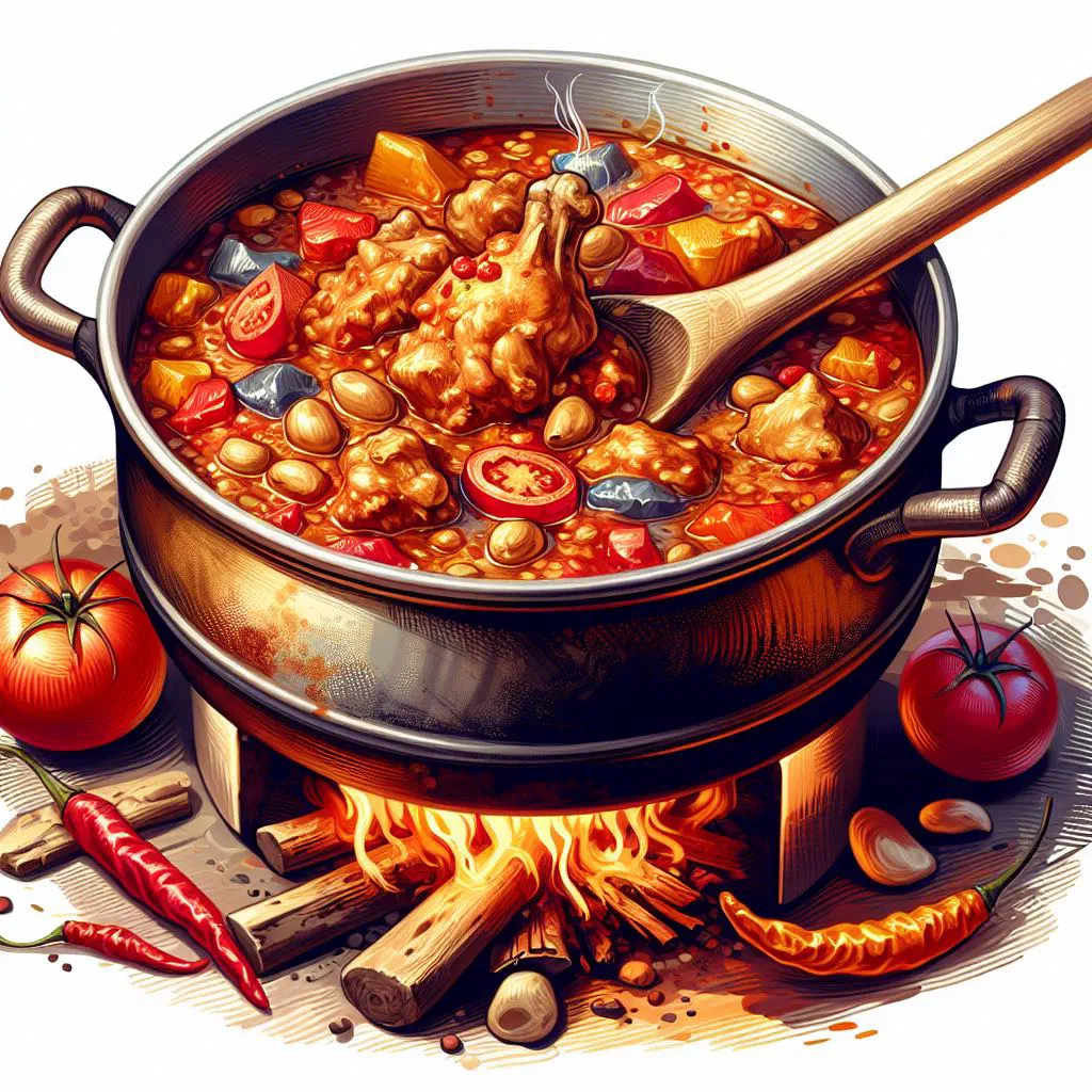 A bowl of Senegalese maafé peanut stew with tender meat and vegetables