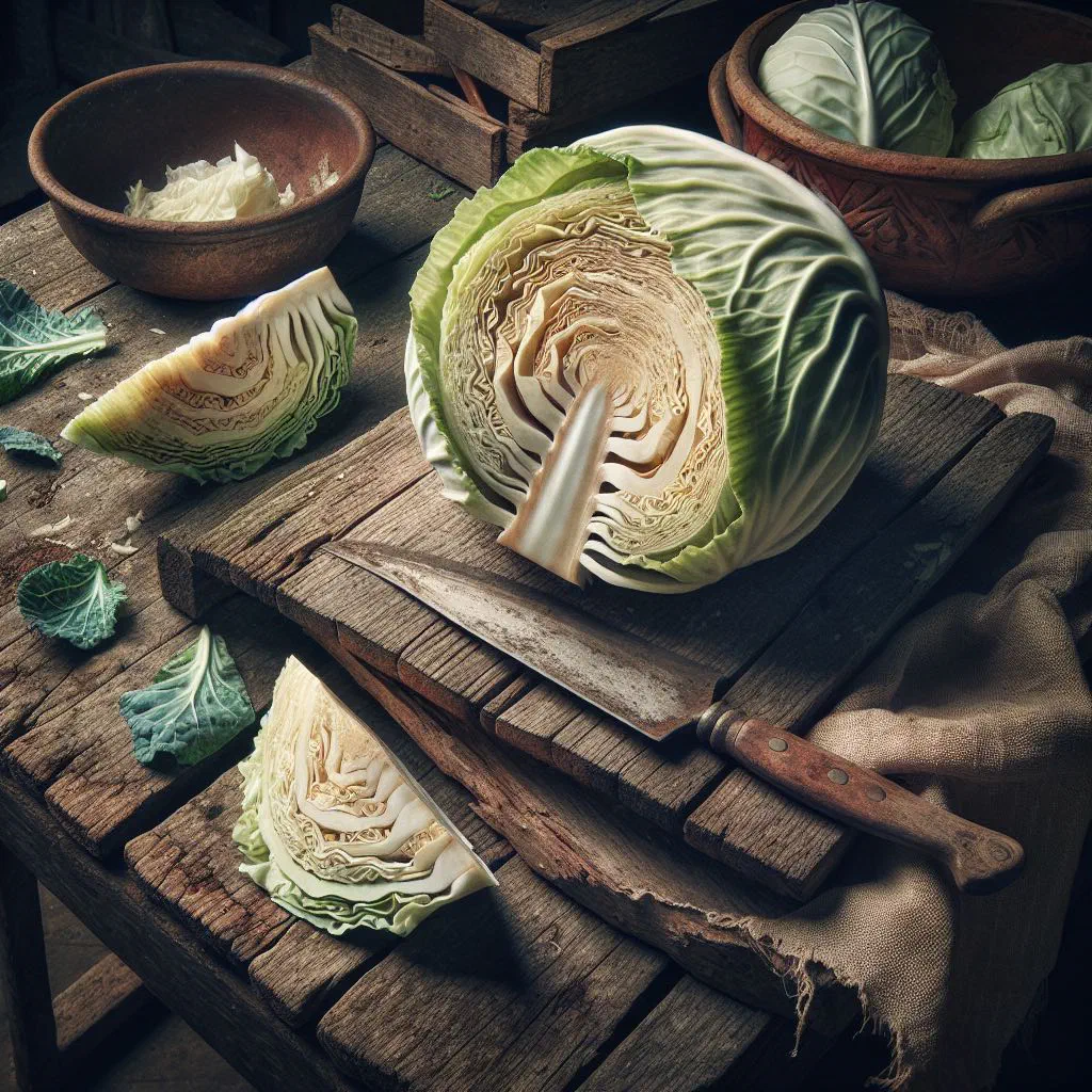 Hearty Serbian cabbage and meat stew served in a rustic bowl