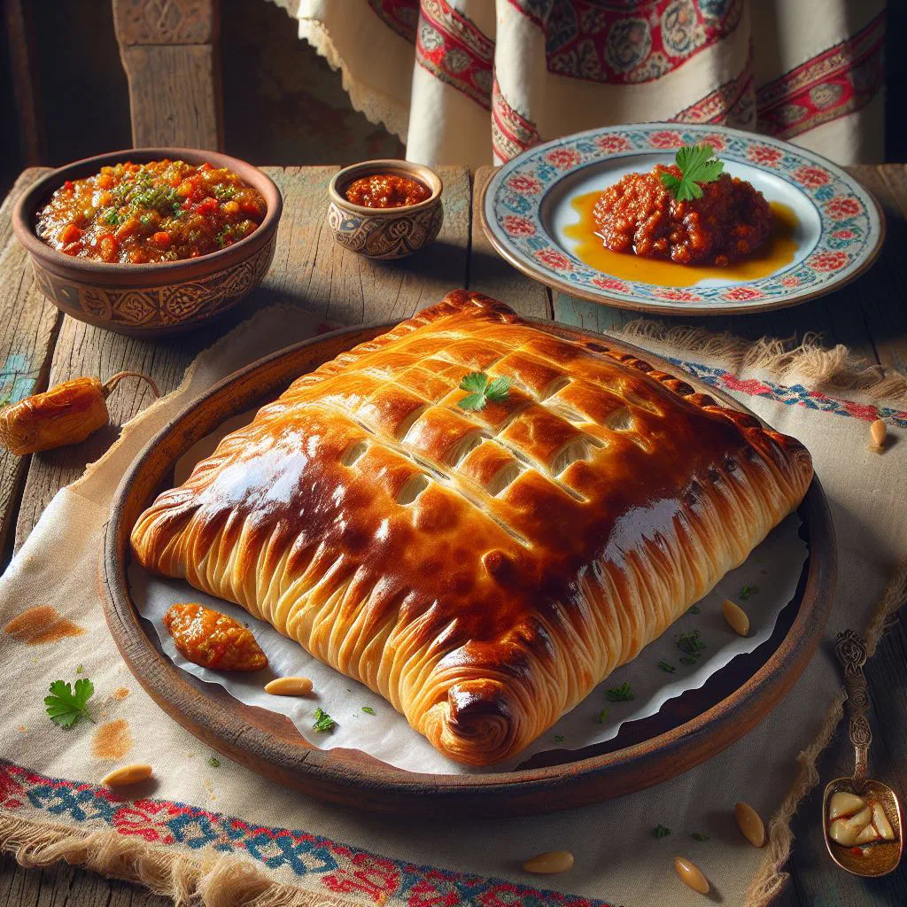 Golden, crispy Serbian uštipci dough balls piled in a bowl
