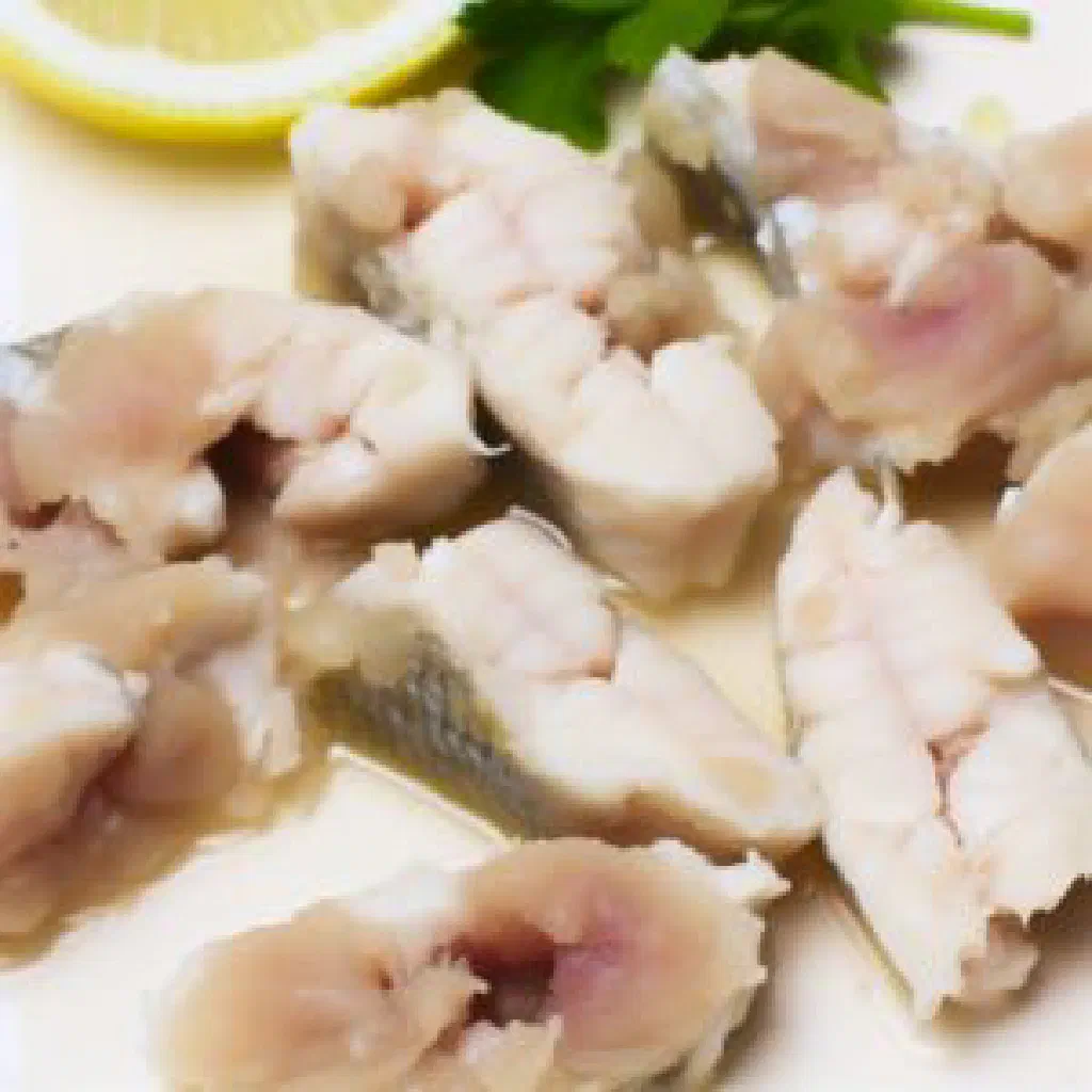 Steamed whole fish topped with ginger slices and spring onions in a light soy sauce