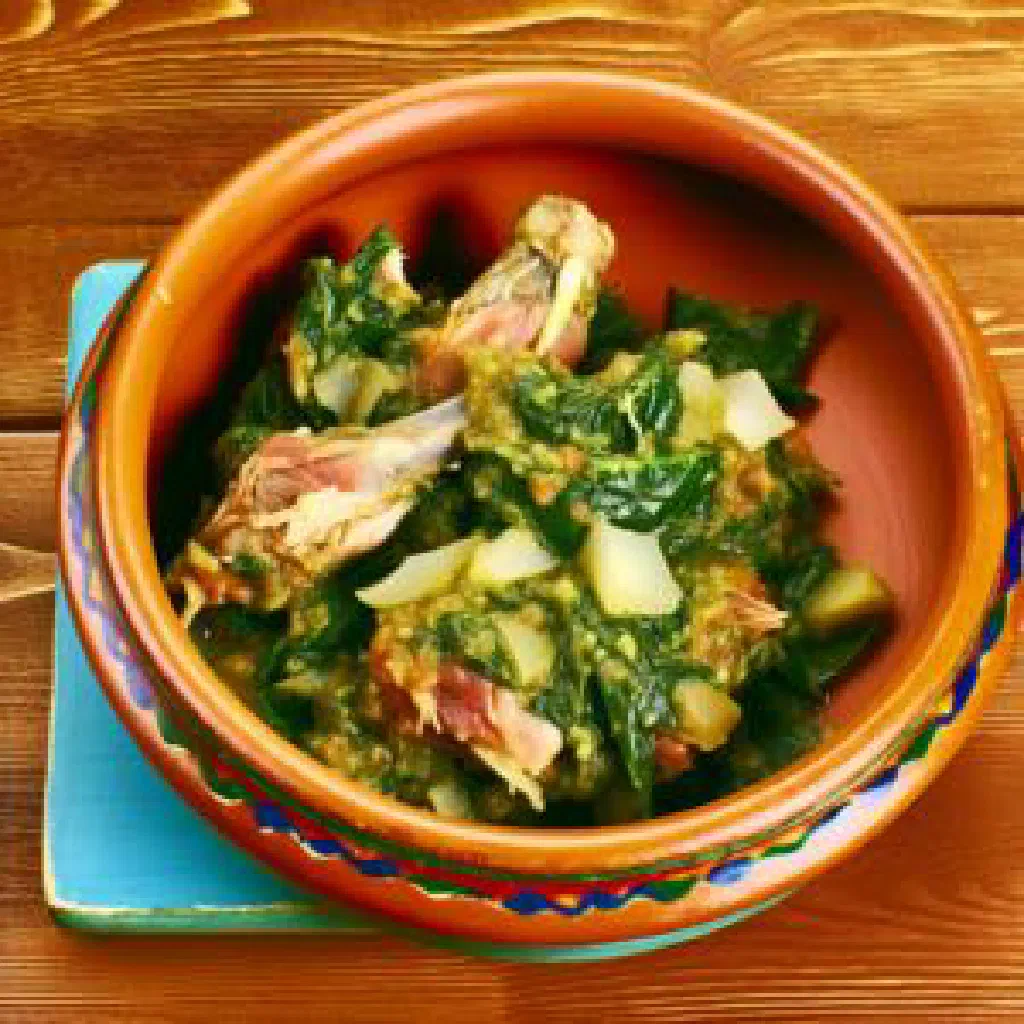 Somali roasted chicken with spices and fresh coriander