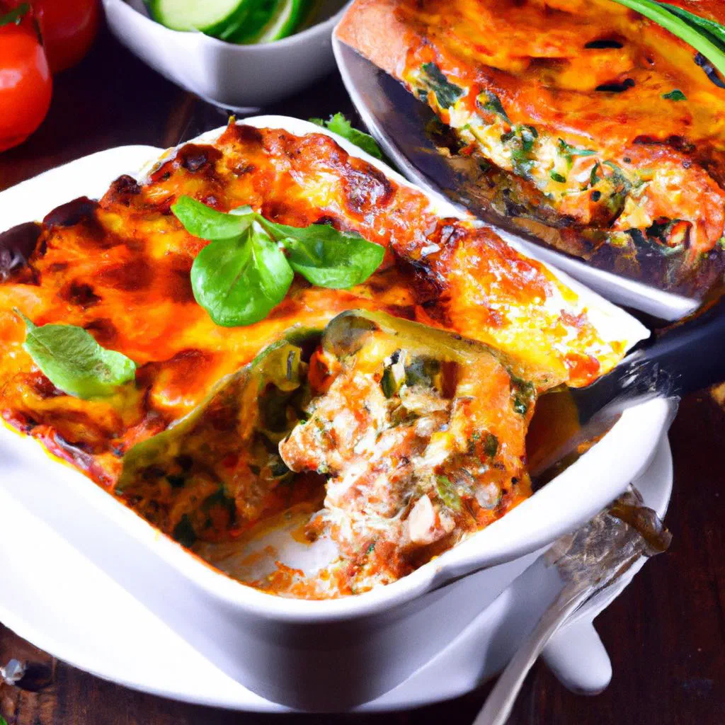 Golden baked bobotie with a set egg-and-milk topping in a dish