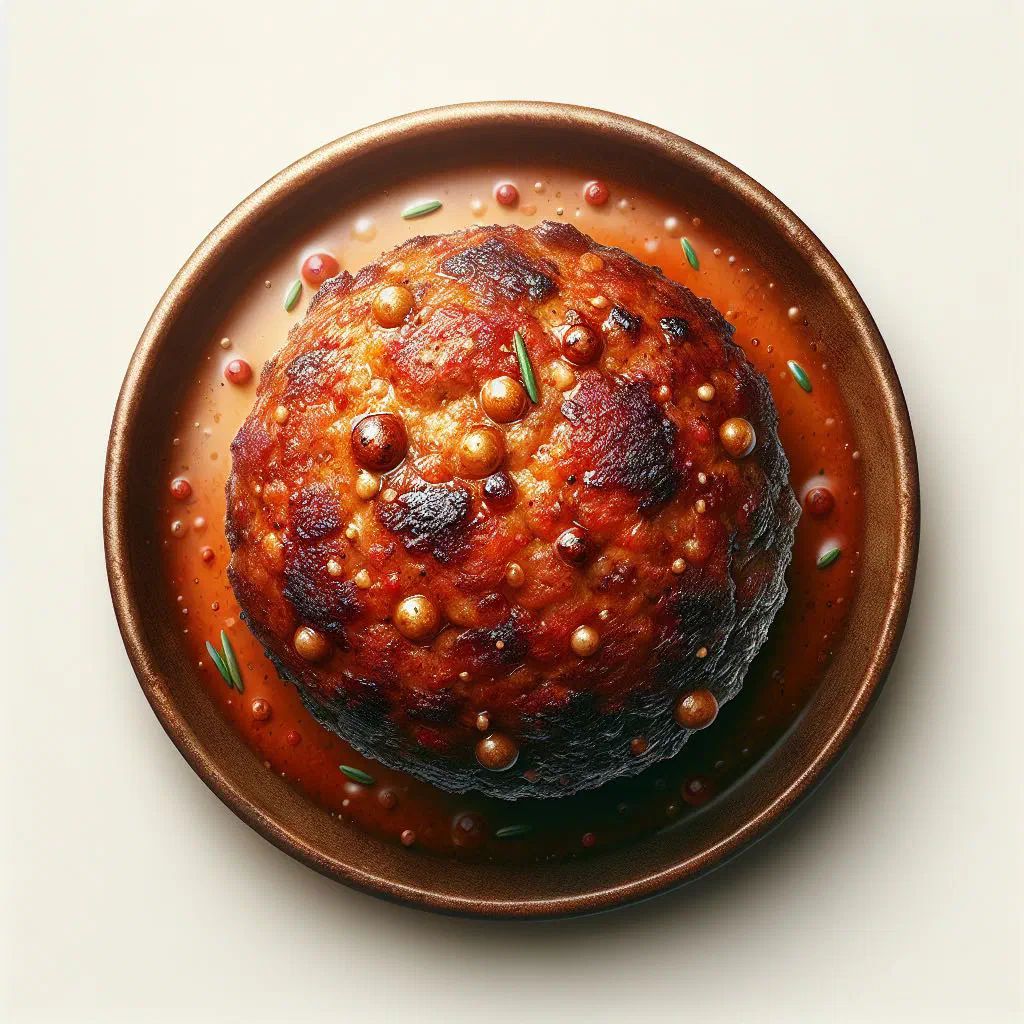 South African frikkadel meatballs simmered in a rich tomato sauce
