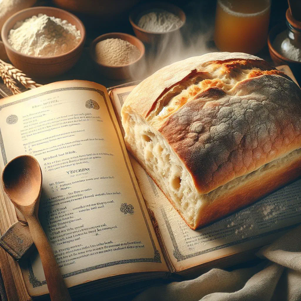 Golden pot bread with a crisp crust, baked in a Dutch oven