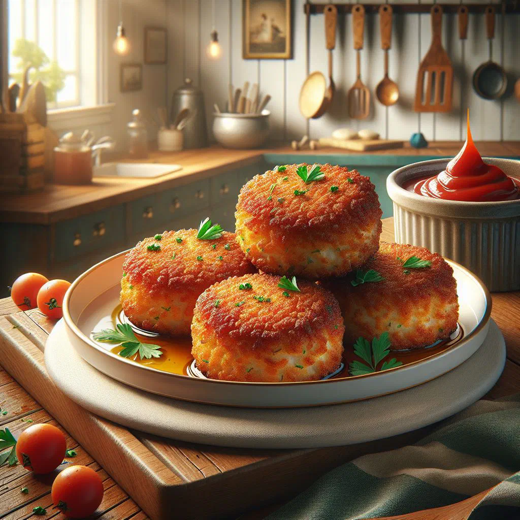 Golden fried St Lucian fish cakes served with lime wedges and dipping sauce