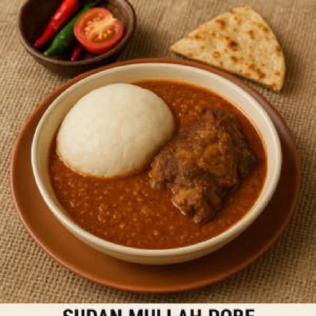 Mullah Robe, a Sudanese meat stew in a rich spiced sauce