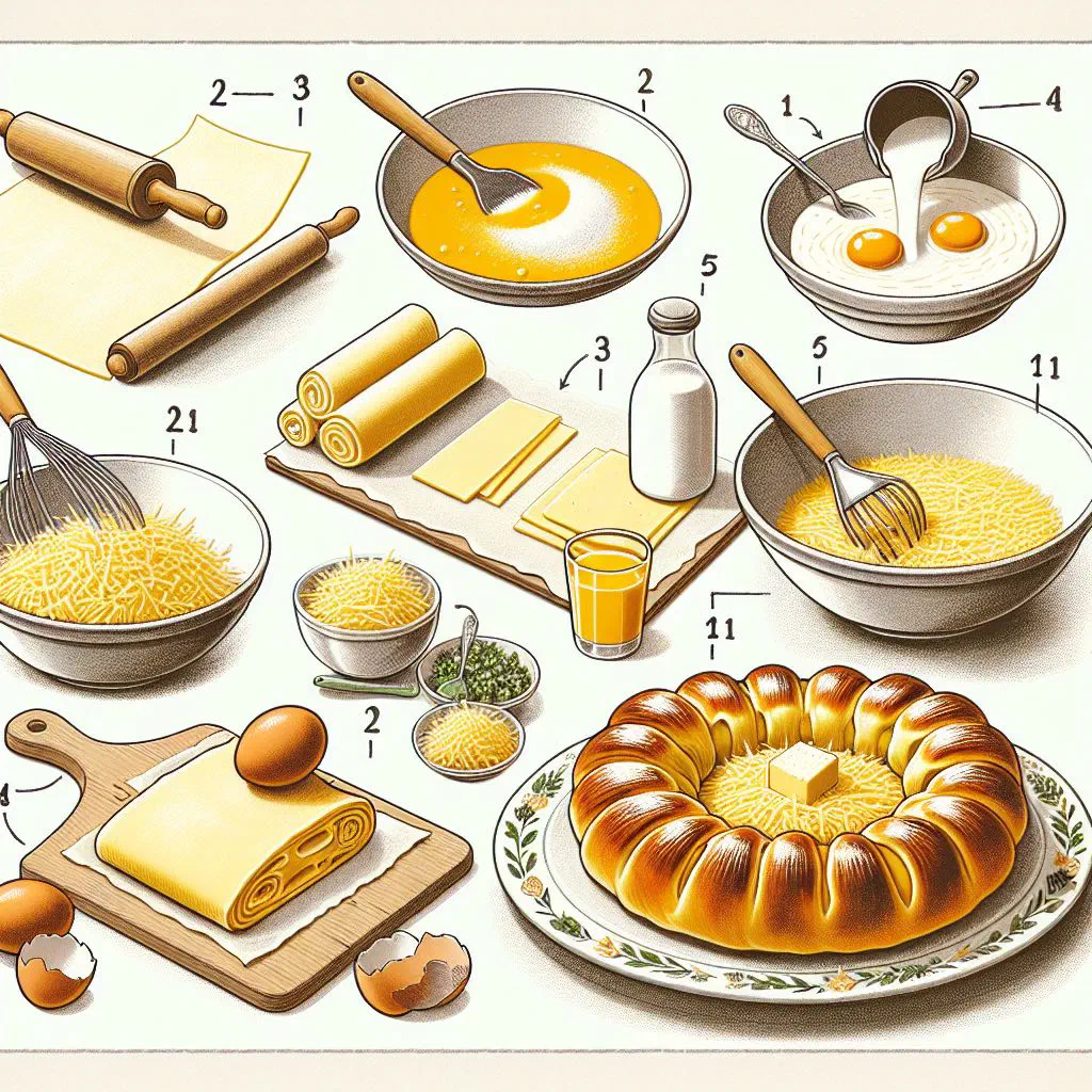 Golden baked Swiss cheese tarts with a crisp pastry crust