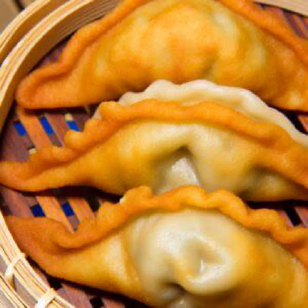 Golden pan-fried boulani pastries filled with spiced potato