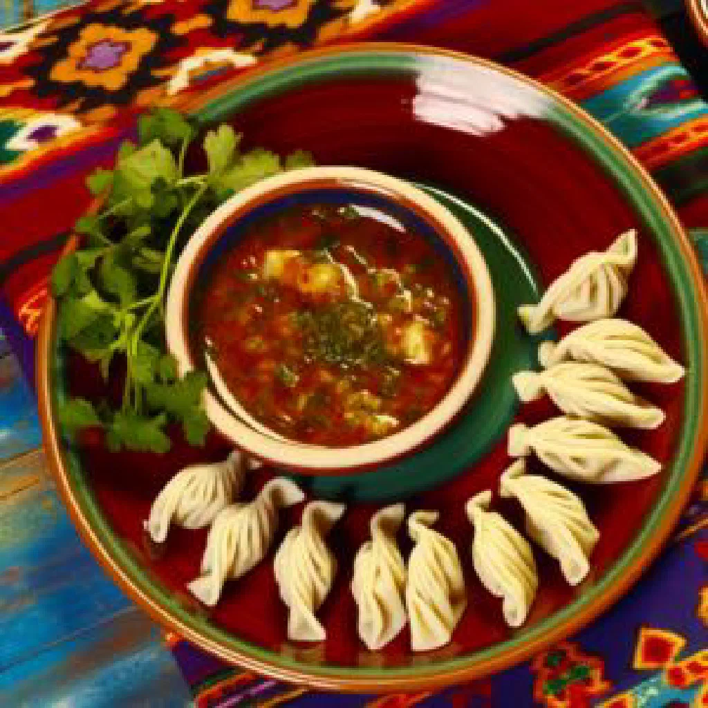 Golden pan-fried tuhum barak dumplings filled with egg and fresh herbs