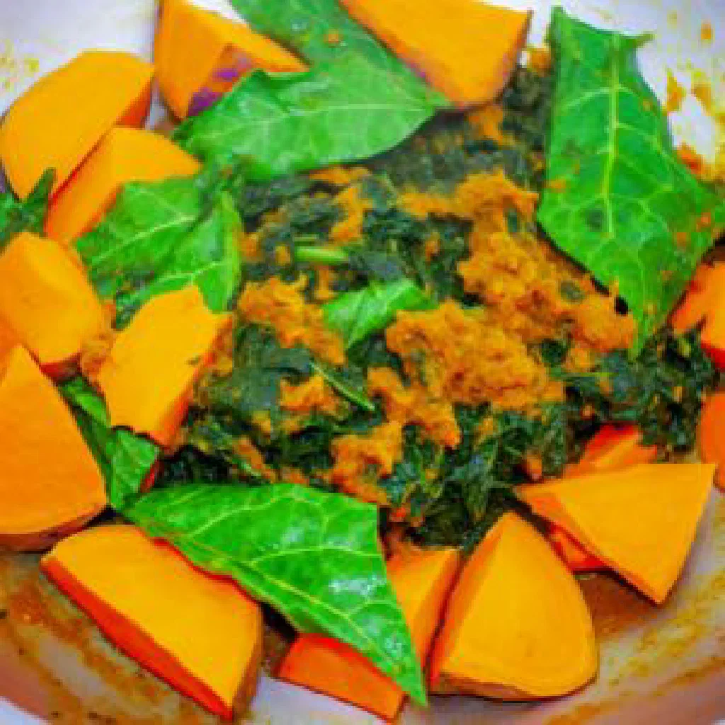 Matembele, a Tanzanian plantain stew with tomatoes and fresh herbs