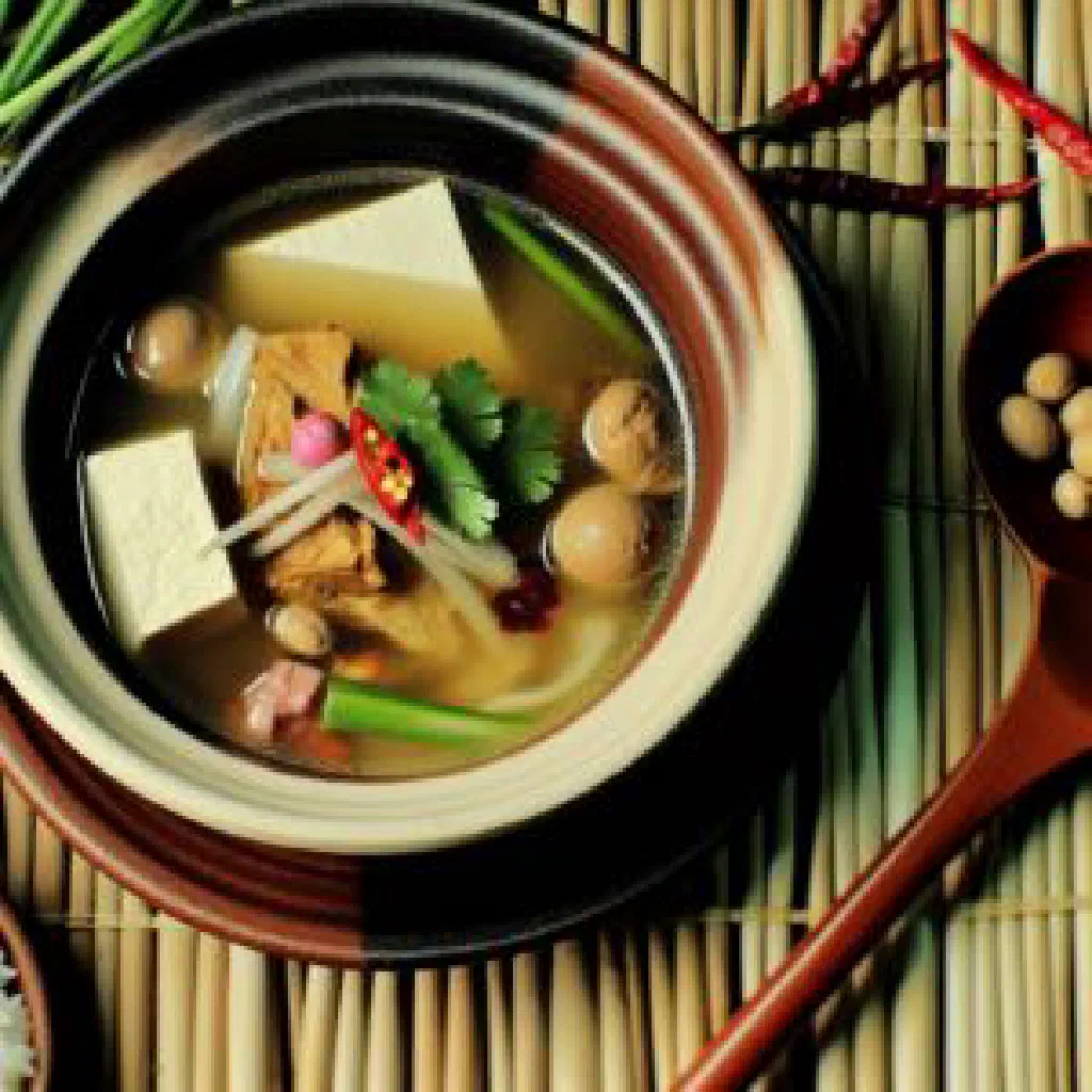 Lon Tao Jiew with tender beef, fresh herbs and lime