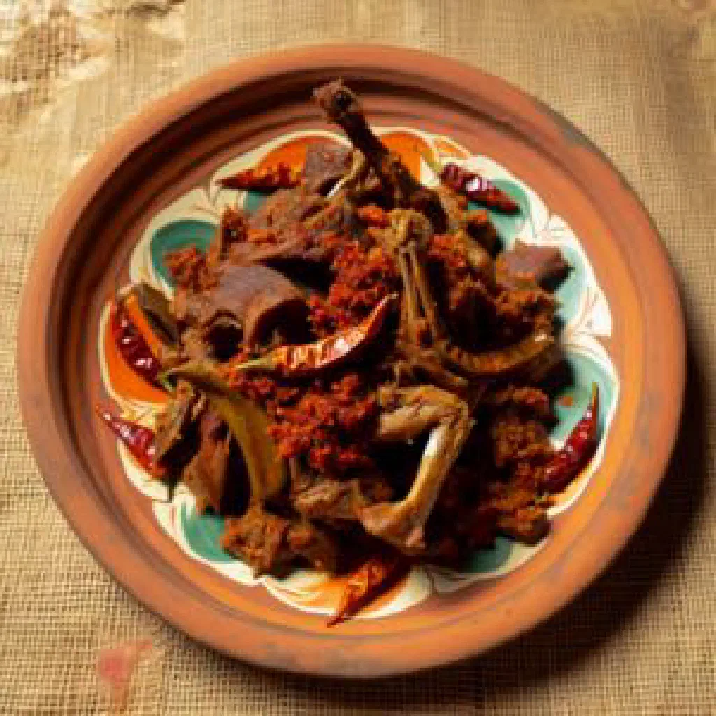 Zé Pedro with tender beef, carrots, green beans and peppers in a savoury sauce