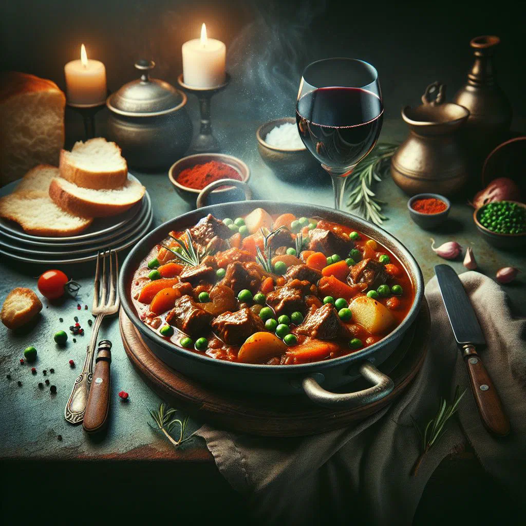 Slow-cooked Turkish kuzu kapama with tender lamb, carrots and potatoes