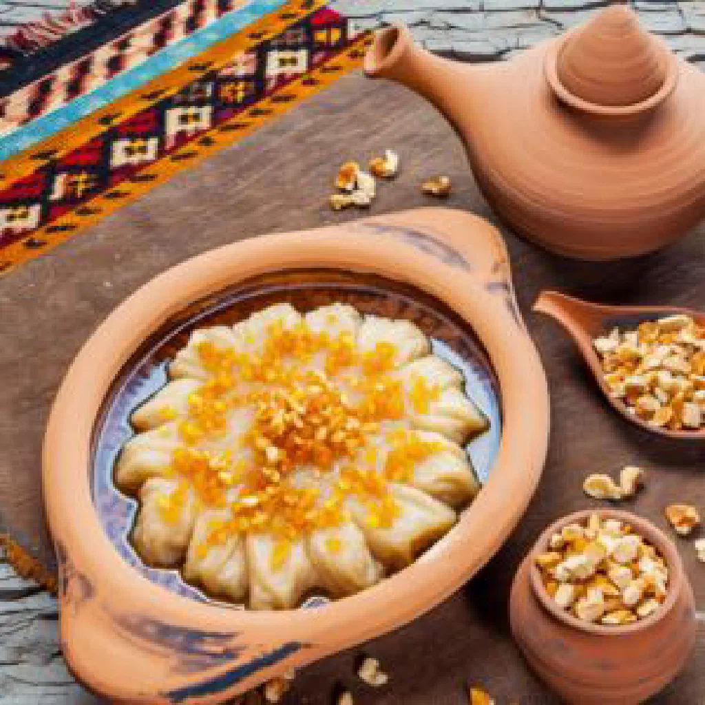 Turkmen sirva with spiced meat, vegetables and fragrant rice