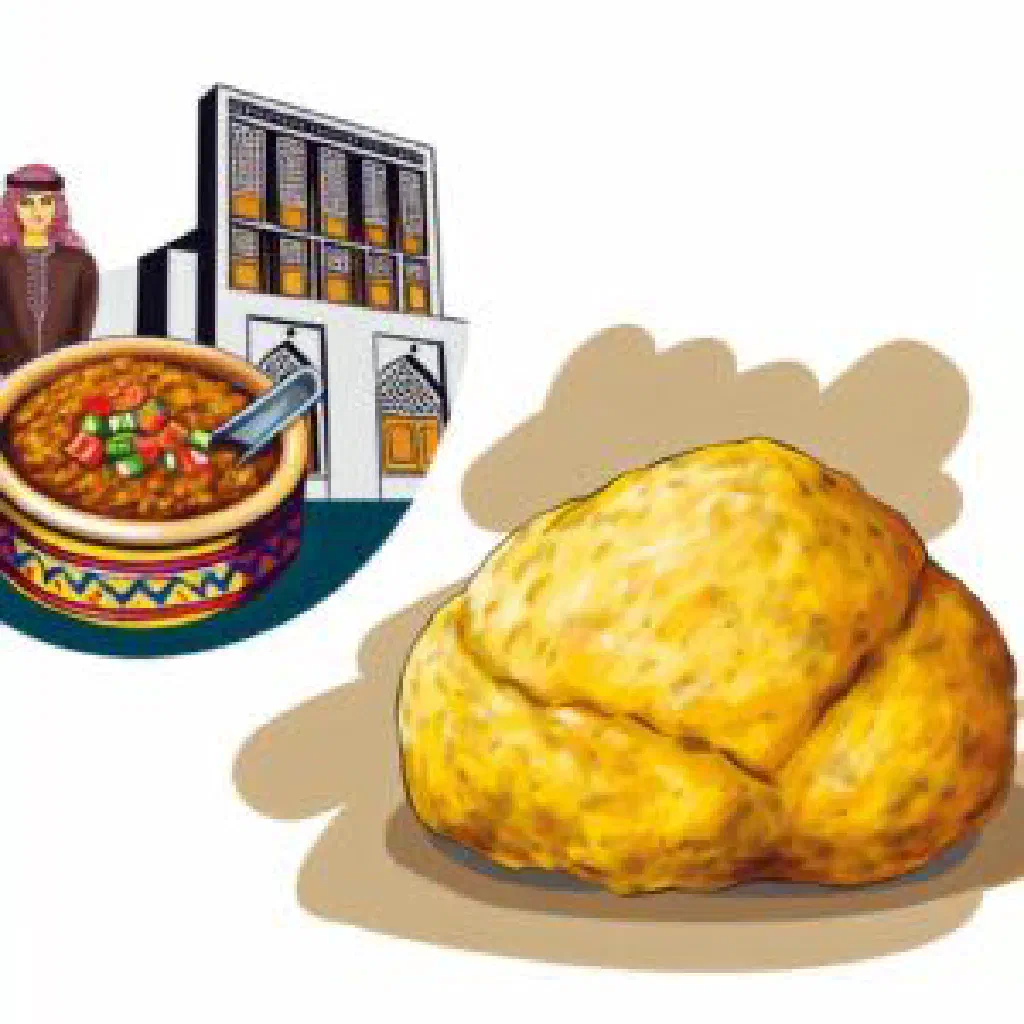 A mound of smooth aseed topped with spiced meat and rich sauce