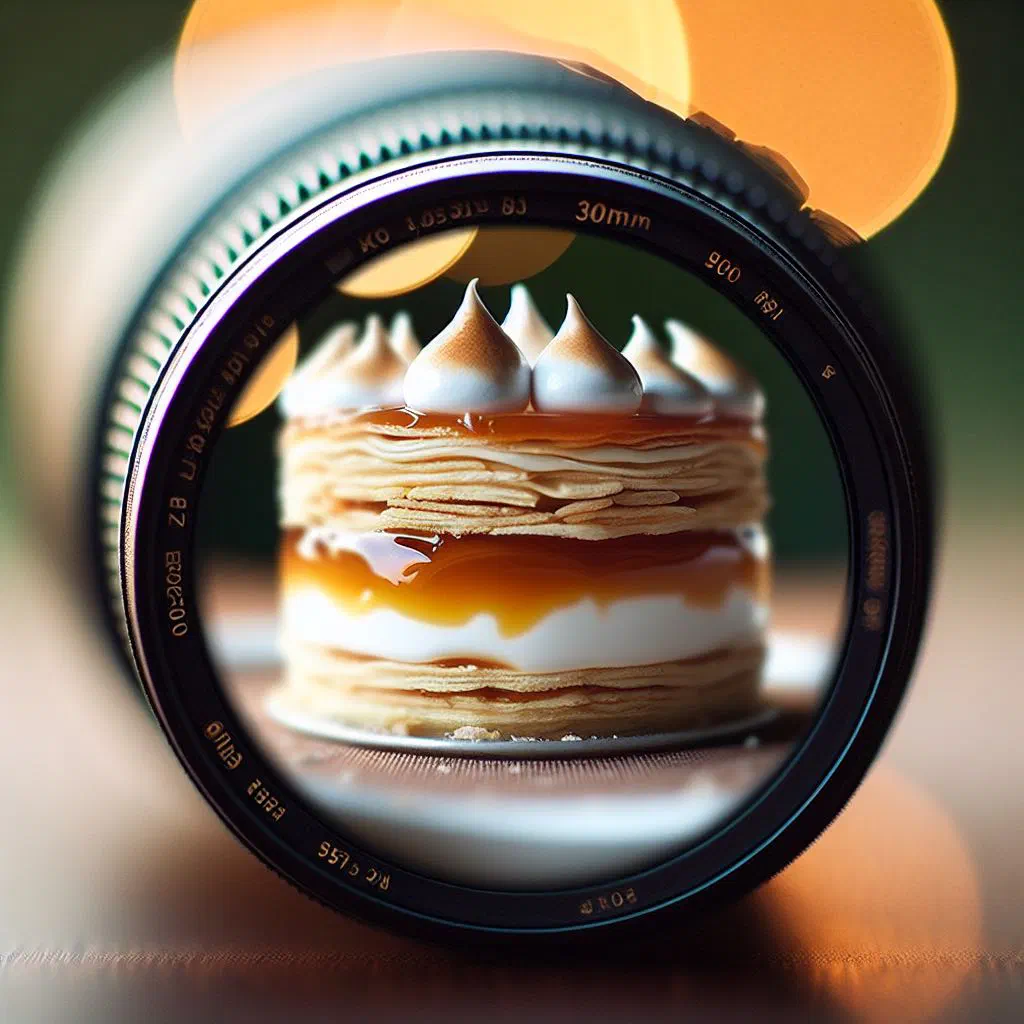 Sliced Torta Rogel showing thin layers filled with dulce de leche under a cocoa glaze