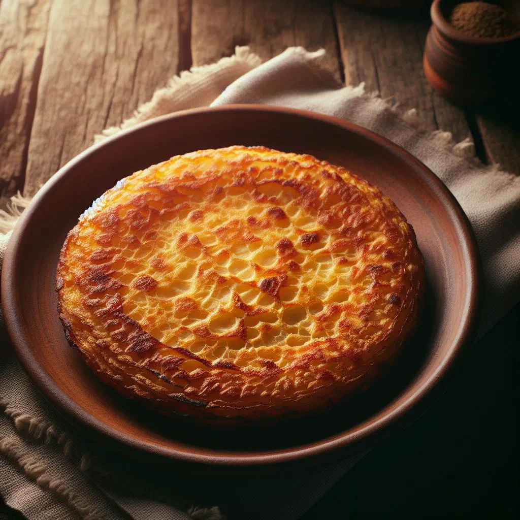 Golden, crisp slices of traditional Uruguayan faina chickpea flatbread