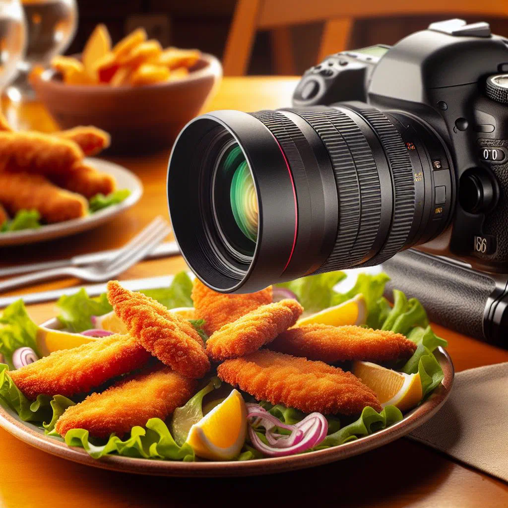 Golden, crispy breaded vegetable milanesas on a plate with lemon wedges
