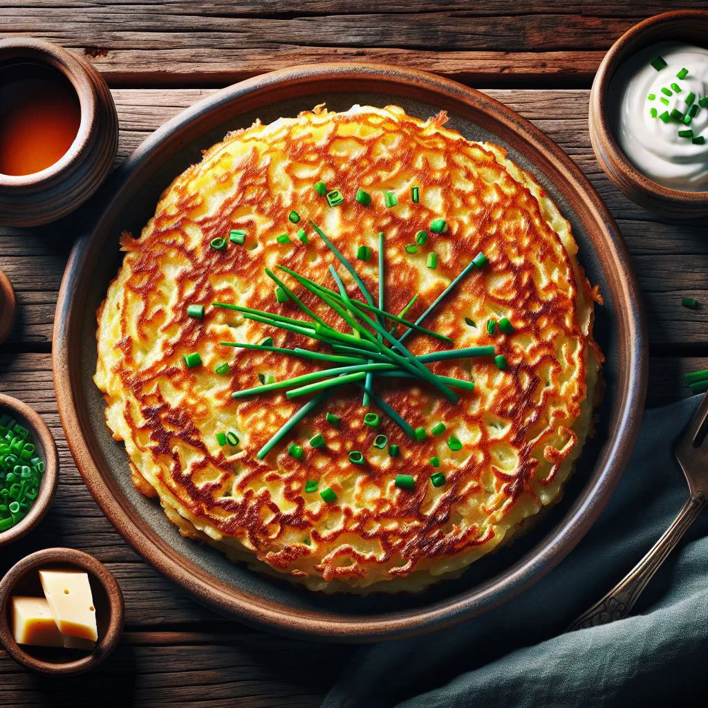 Steamed rice pancakes filled with pork, topped with fried shallots and fresh herbs