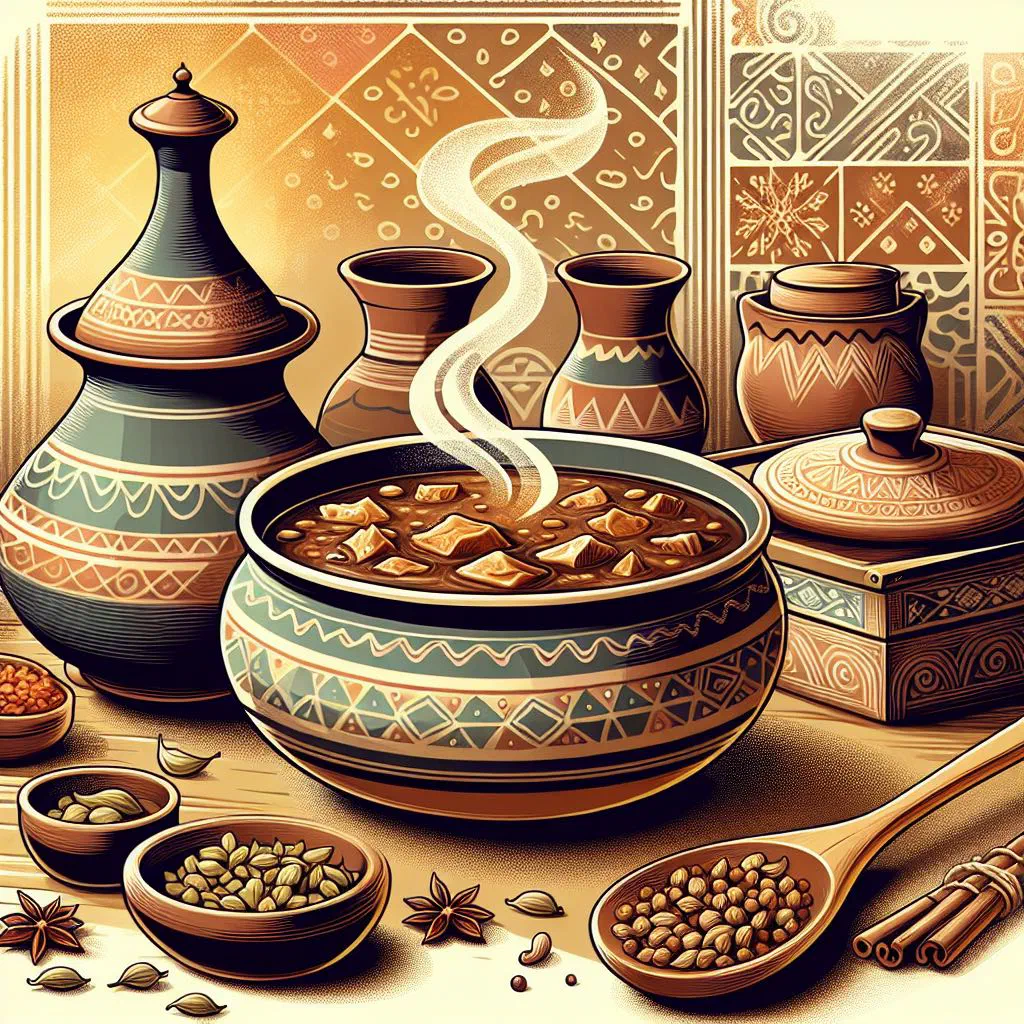 A bowl of creamy Yemeni harees topped with ghee and spices