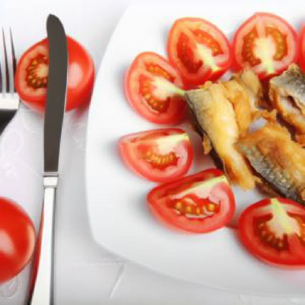 Crispy pan-fried kapenta with tomatoes and onions served with maize porridge