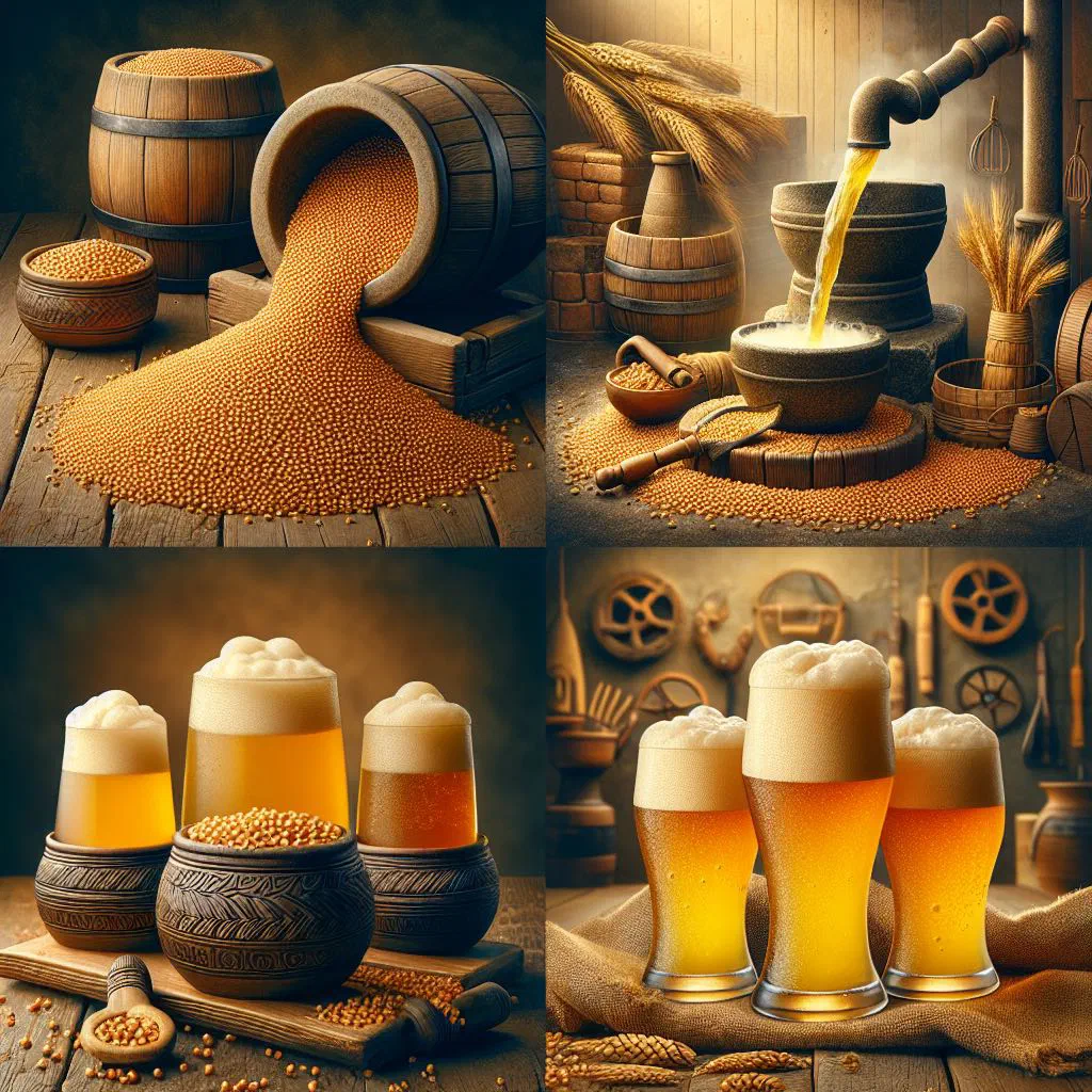 Traditional Zambian millet beer served in a clay jug and cup